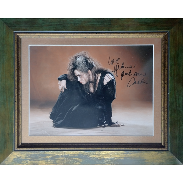 HARRY POTTER - Autograph by Helena Bonham Carter | Bellatrix Lestrange | Framed 1